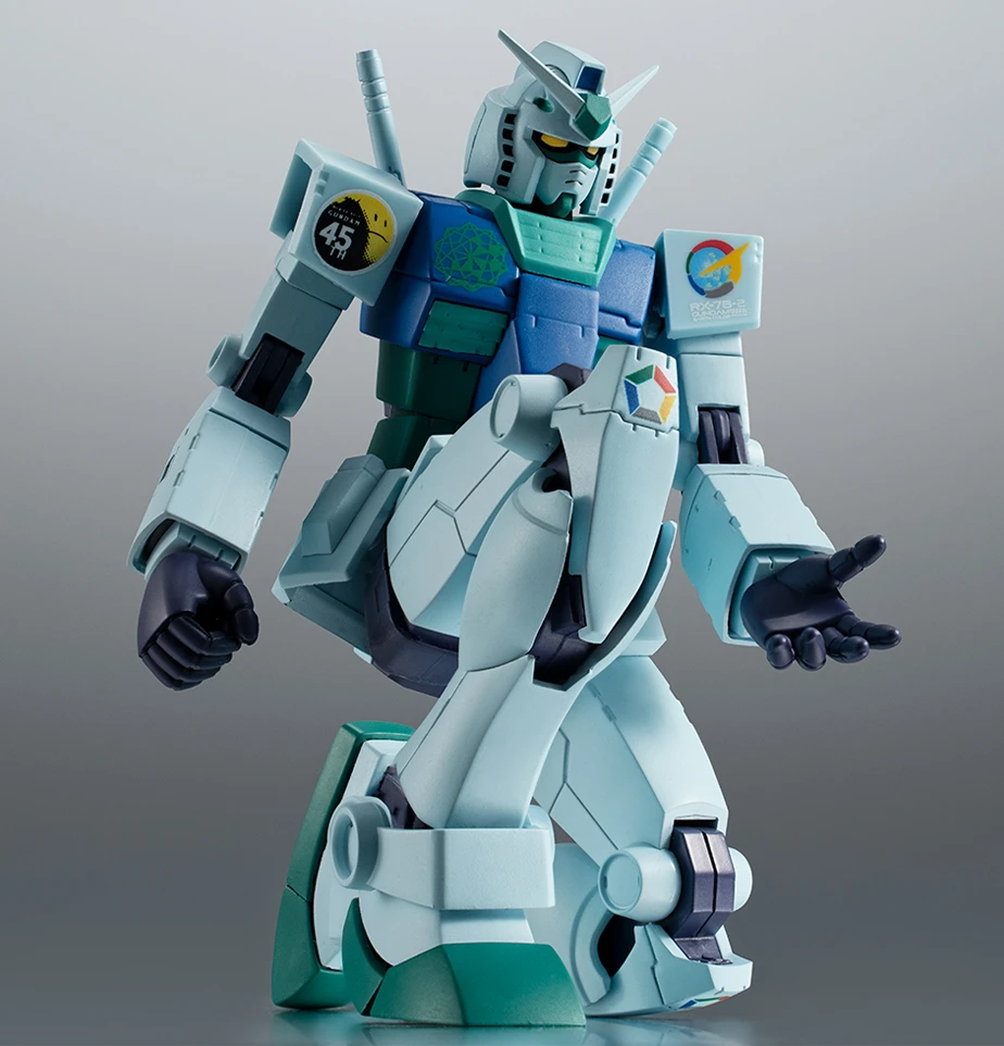 地球をモチーフにしたカラーリングやマークが施された「ROBOT魂 ＜SIDE MS＞ RX-78-2 ガンダム ver. A.N.I.M.E. ～アースカラー～」商品画像