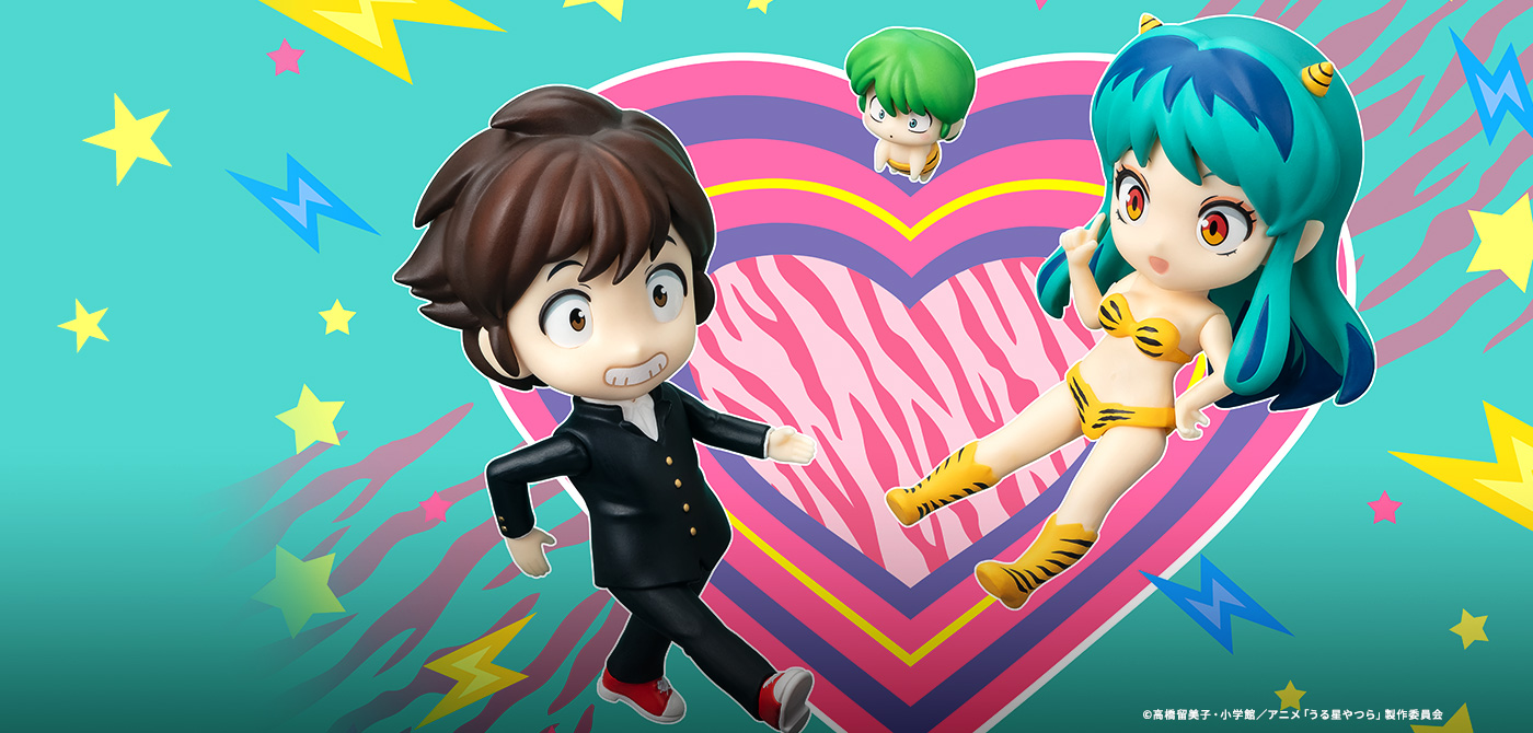 うる星やつら フィギュア Figuarts mini ラム、諸星あたる＆テン