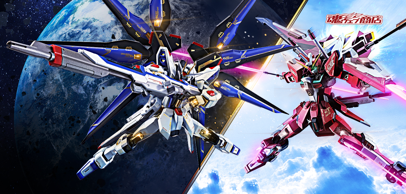 ガンダムSEEDフィギュア METAL ROBOT魂(メタルロボットダマシイ) ＜SIDE MS＞ ストライクフリーダムガンダム 20th Anniversary Ver. ＜SIDE MS＞ インフィニットジャスティスガンダム 20th Anniversary Ver.