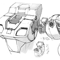 [バイファム]「電撃ロボラボPLUS」連載第2回・腕部、胴体の機構＆内部構造編を公開！