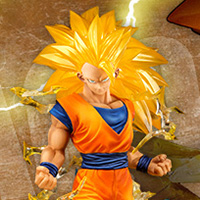Sitio especial [Dragon Ball] Son Goku en la forma de "Super Saiyan 3", tridimensional con efectos potentes!