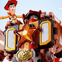 Sitio especial Súper robot fusionado "Chogokin Toy Story Súper fusionado Woody Robo Sheriff Star" ¡creado por las fantasías de los niños!