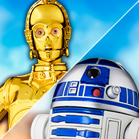 特别网站国内最高峰STARWARS数字品牌S.H.Figuarts，C-3PO和R2-D2出现满意！