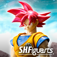Special Site [Dragon Ball] "SUPER SAIYAN GOD SON GOKU" appeared in S.H.Figuarts! Orders start at Tamashii web shop from 5/19!
