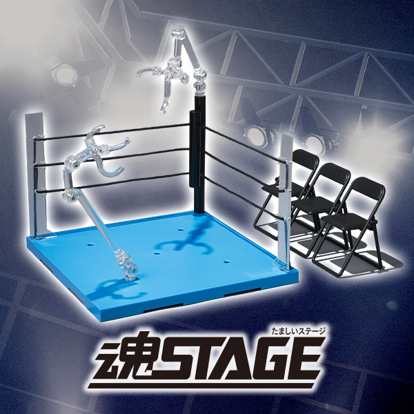 【TAMASHII STAGE】商品「ACT Ring Corner (Neutral Corner) &amp; Pipe Chair Set for S.H.Figuarts」登場！