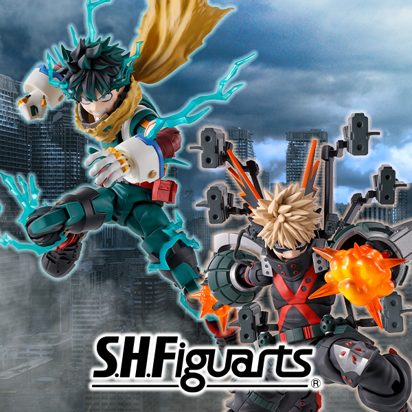 【僕のヒーローアカデミア】「緑谷出久＆爆豪勝己 PLUS ULTRA オプションパーツセット」がS.H.Figuartsに登場！