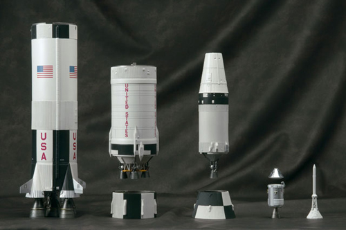 Adult CHOGOKIN Apollo 11 & Saturn V (five) type rocket 02