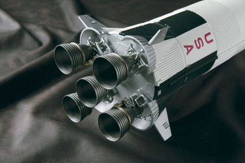 Adult CHOGOKIN Apollo 11 & Saturn V (five) type rocket 03