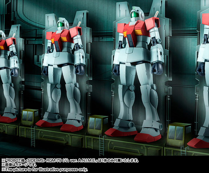 Mobile Suit Gundam PVC Figure ROBOT SPIRITS＜SIDE MS＞ RGM-79 Jim ver. A.N.I.M.E.