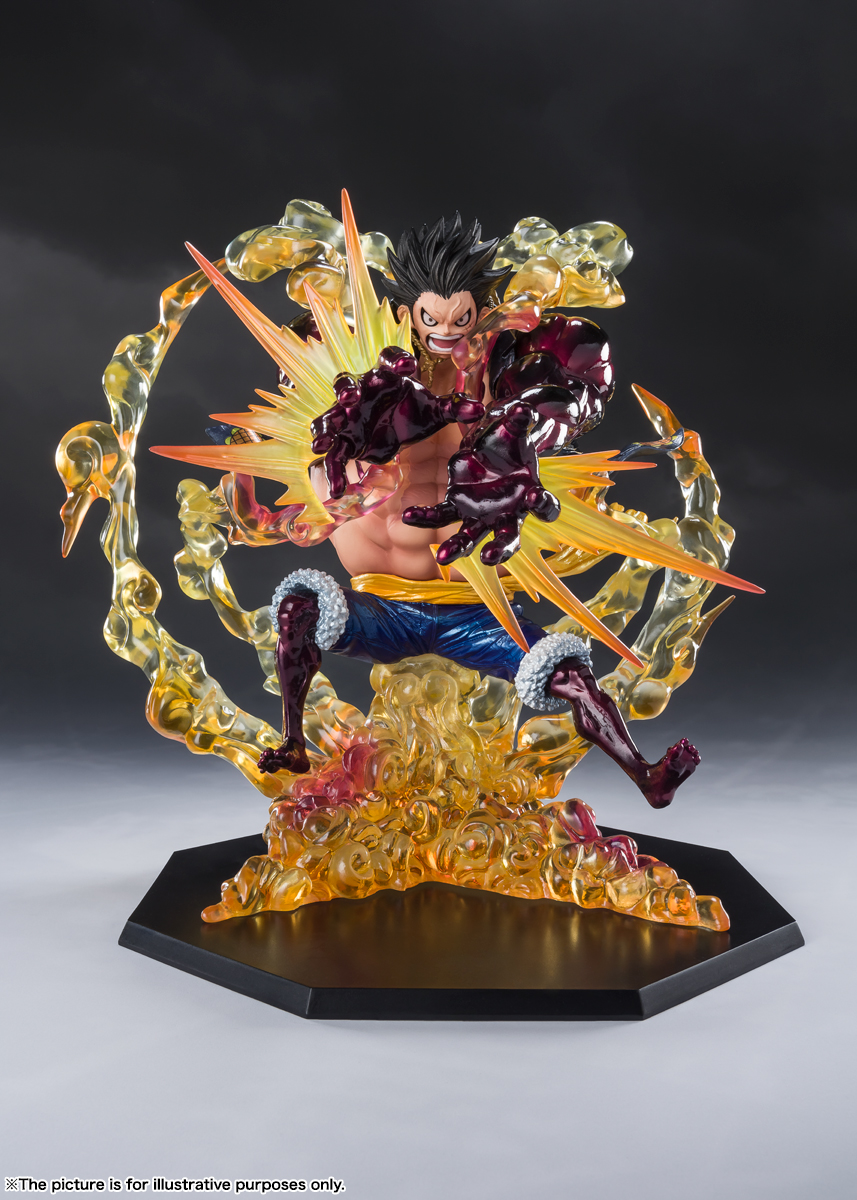 From TV animation ONE PIECE フィギュア フィギュアーツZERO（フィギュアーツゼロ）[EXTRA BATTLE] MONKEY D LUFFY GEAR4 -LEO BAZOOKA- Special Color Edition