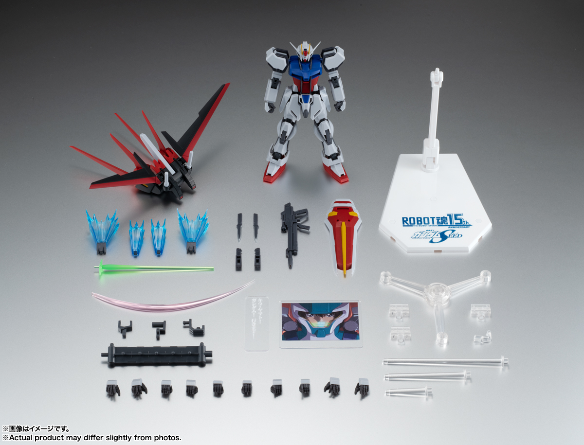 Mobile Suit Gundam Seed Figure ROBOT SPIRITS＜SIDE MS＞ GAT-X105+AQM/E-X01 AILE STRIKE GUNDAM ver. A.N.I.M.E.-THE ROBOT SPIRITS15th ANNIVERSARY-