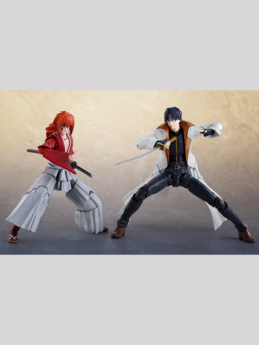 Rurouni Kenshin-Meiji Espadachín Romántico Tan- Figuras S.H.Figuarts Aoshi Shinomori