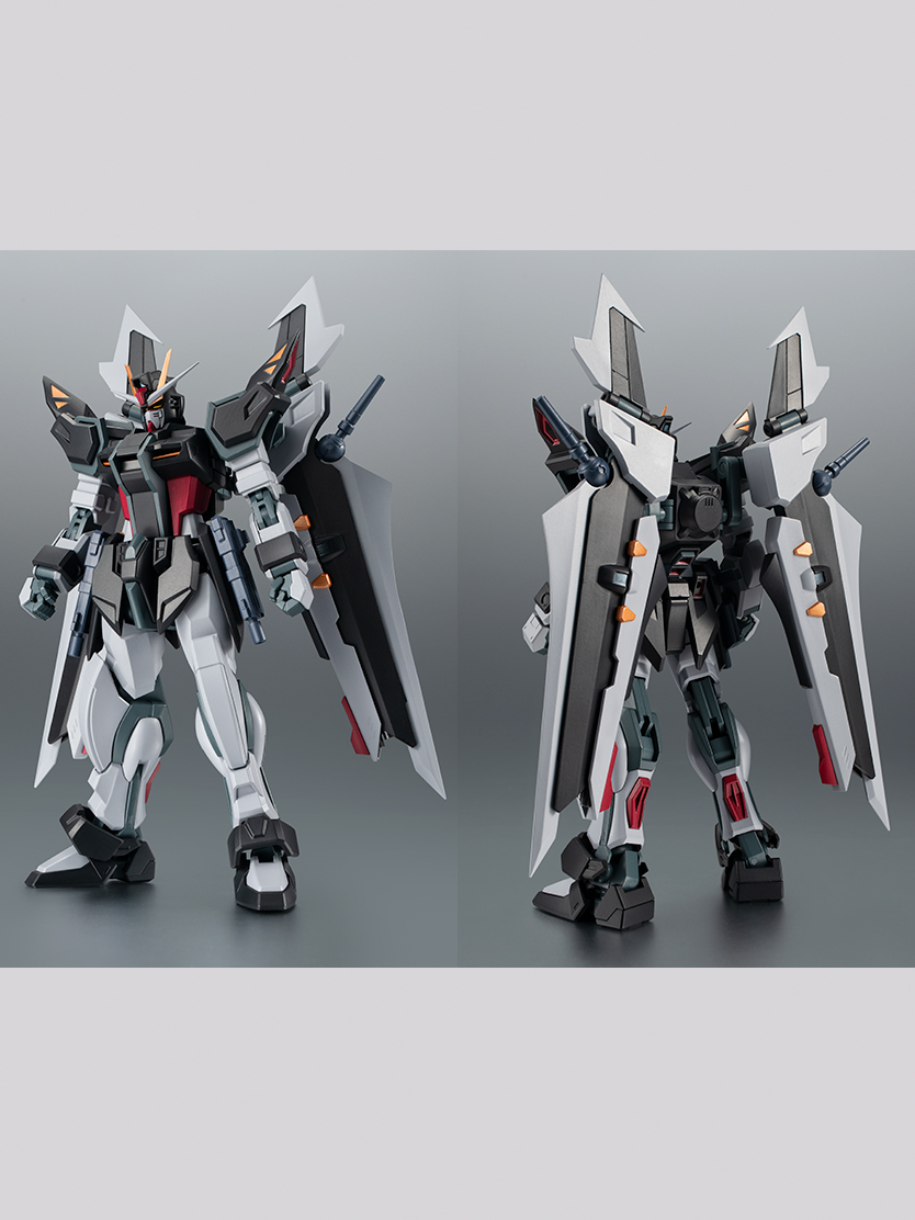 Mobile Suit Gundam Seed ROBOT SPIRITS STRIKE NOIR C.E.73 -STARGAZER- figura ＜SIDE MS＞ GAT-X105E+AQM/E-X09S Gundam ver. A.N.I.M.E.