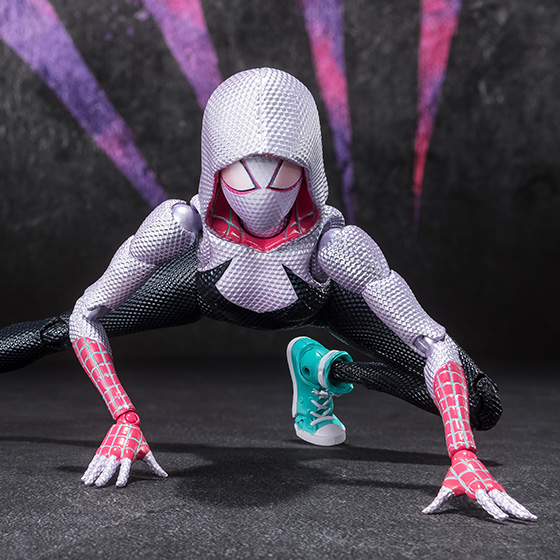 S.H.Figuarts スパイダーグウェン（スパイダーマン:アクロス・ザ・スパイダーバース）-1610 ROOFTOP VER.-