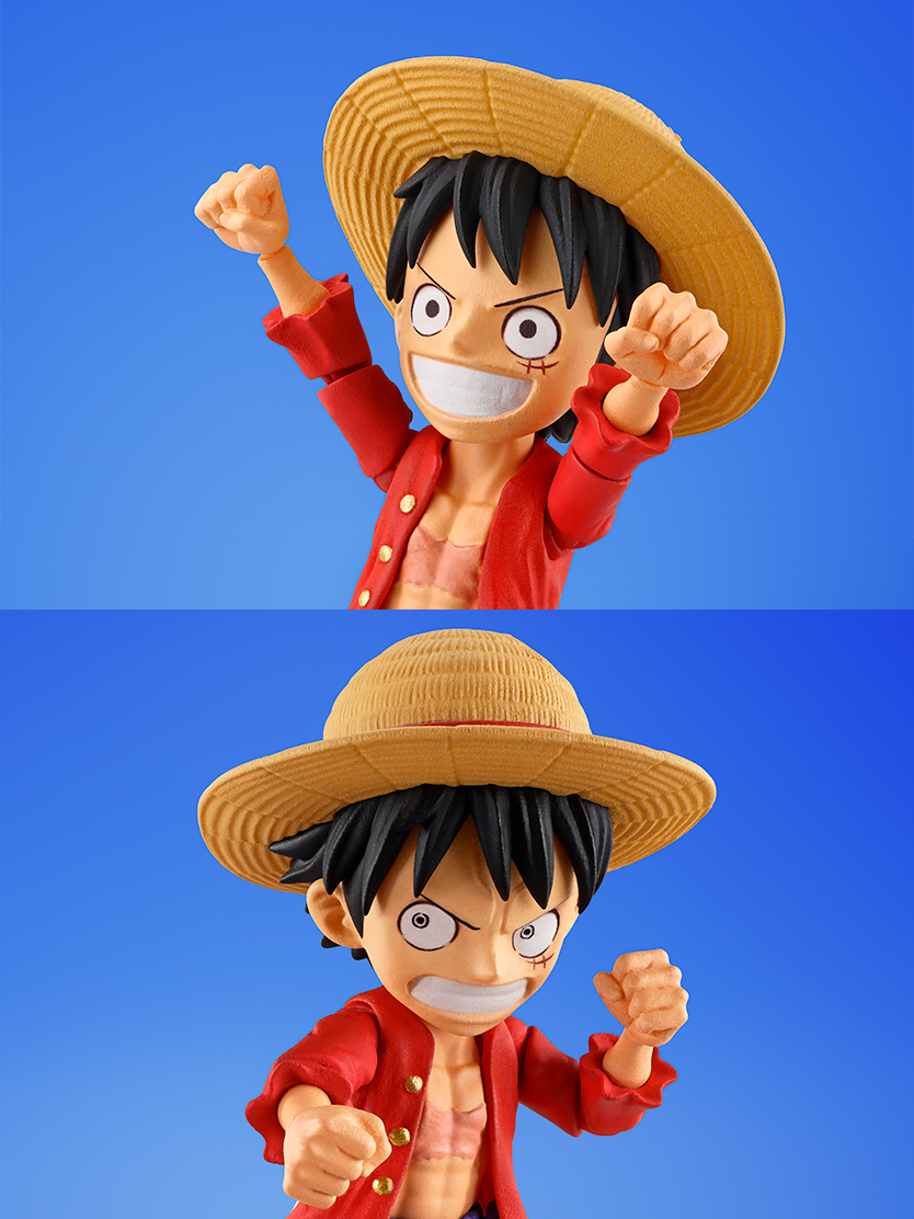 ONE PIECE Figures S.H.Figuarts World Collectible Figures x S.H.Figuarts MONKEY.D.LUFFY