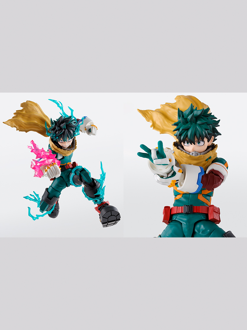 S.H.Figuarts配件我的英雄學園》人偶綠谷出久 & 白勝美 PLUS ULTRA 選購套裝