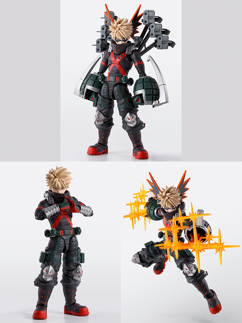 S.H.Figuarts Figuras de My Hero Academia Deku Midoriya y Katsumi Bakugo PLUS ULTRA Juego de piezas opcionales