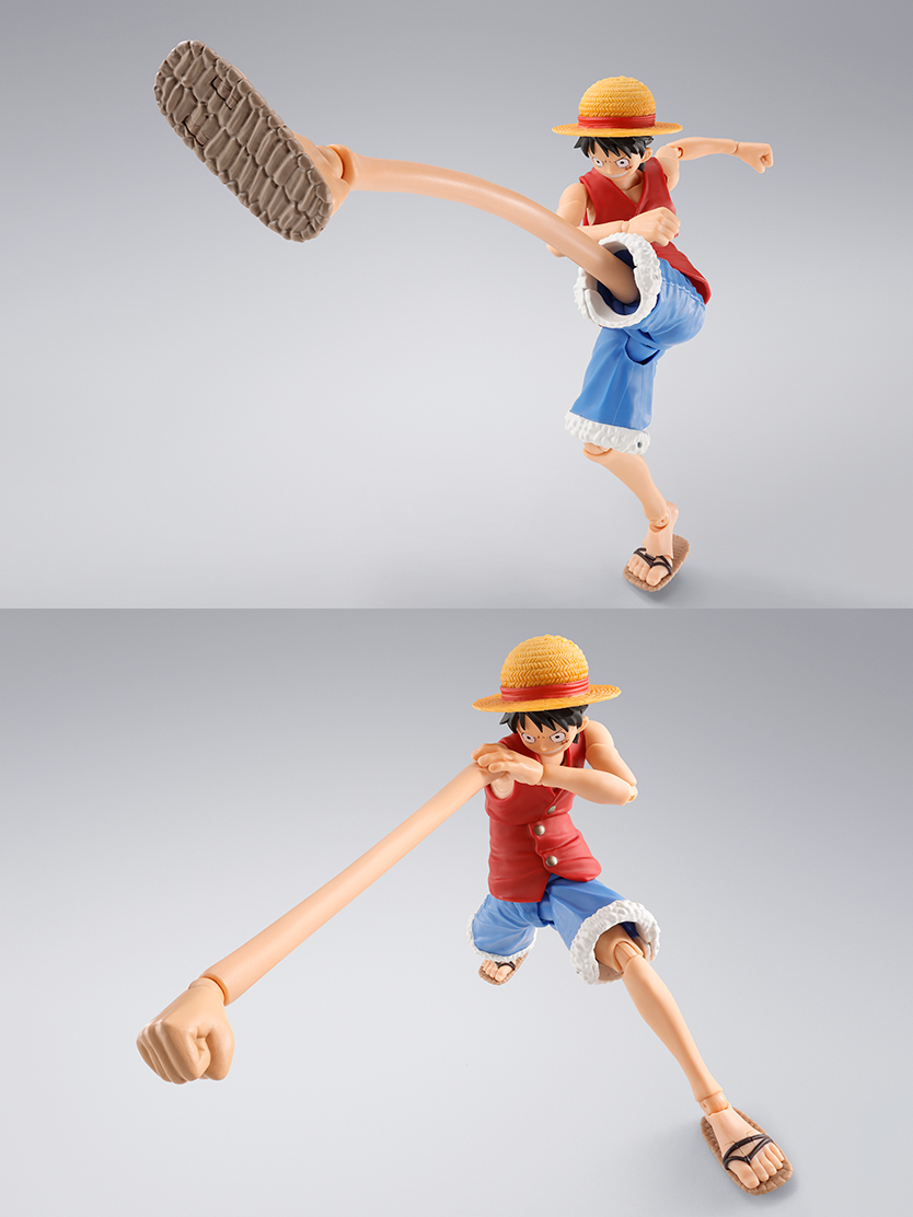 S.H.Figuarts MONKEY.D.LUFFY -ROMANCE DAWN-部件ONE PIECE 人偶 橡胶选项套装