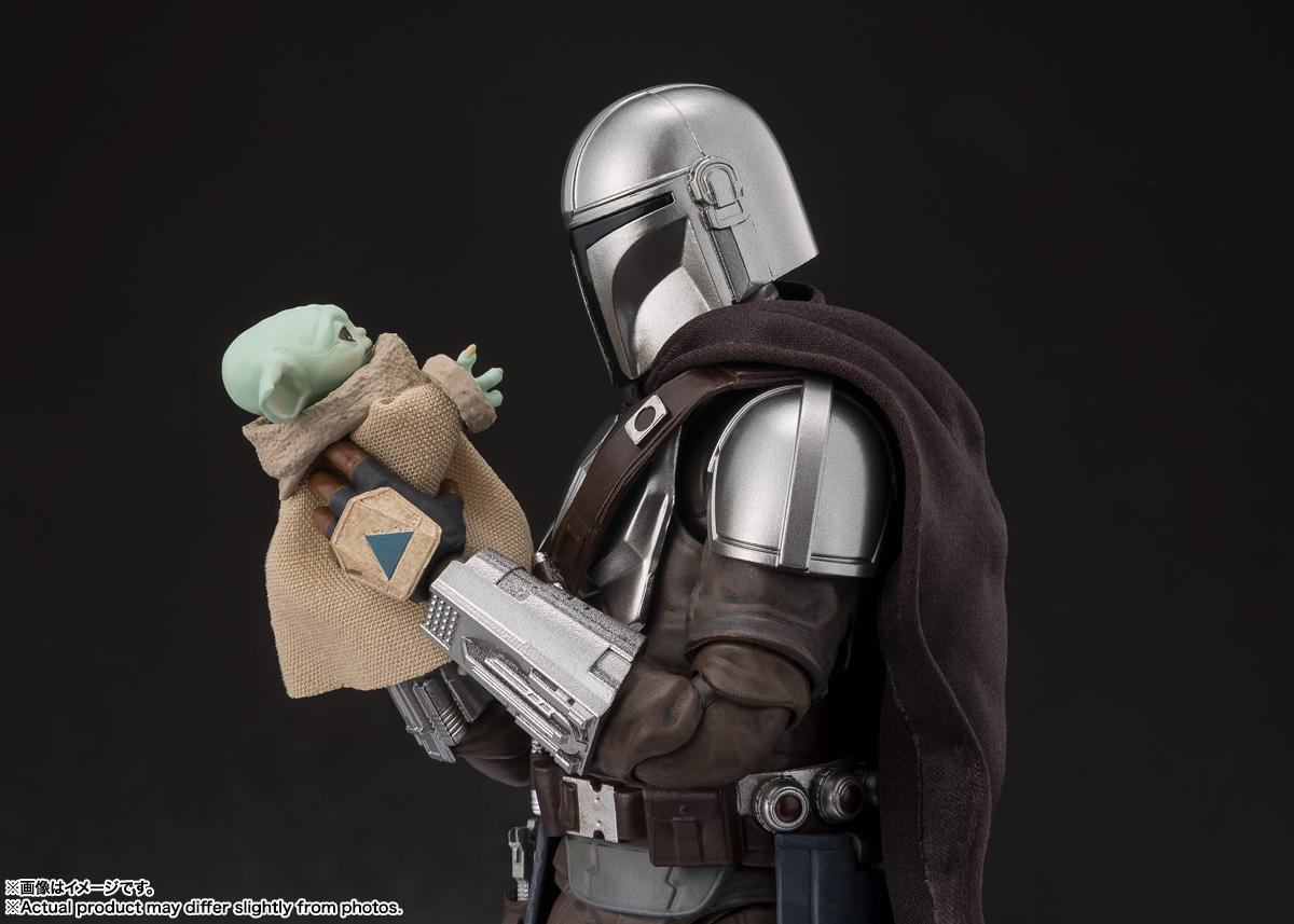 Simple style & Heroic action Figuarts Din Djarin + Grogu(Star Wars :The Mandalorian and Grogu)