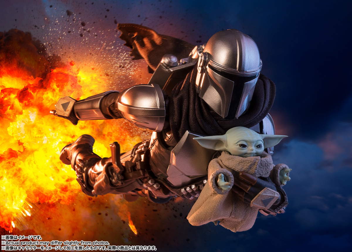 Simple style & Heroic action Figuarts Din Djarin + Grogu(Star Wars :The Mandalorian and Grogu)