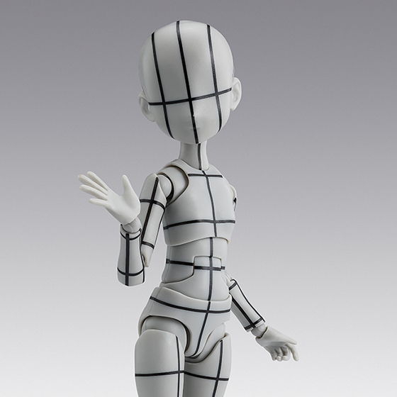 S.H.Figuarts&nbsp;ボディちゃん -杉森建- Edition-ワイヤーフレーム-(Gray Color Ver.)