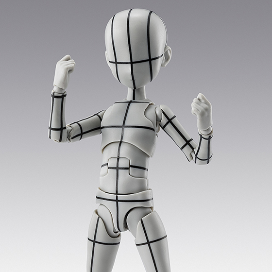 S.H.Figuarts&nbsp;ボディくん -杉森建- Edition-ワイヤーフレーム-(Gray Color Ver.)