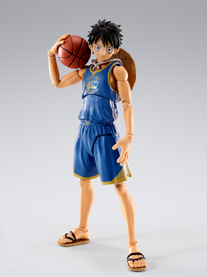 ワンピース フィギュア S.H.Figuarts ONE PIECE×NBA モンキー・D・ルフィ -GOLDEN STATE WARRIORS ver.-