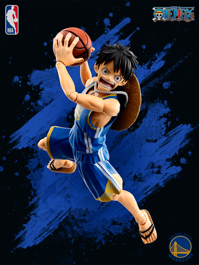 S.H.Figuarts&nbsp;ONE PIECE×NBA モンキー・D・ルフィ -GOLDEN STATE WARRIORS ver.-