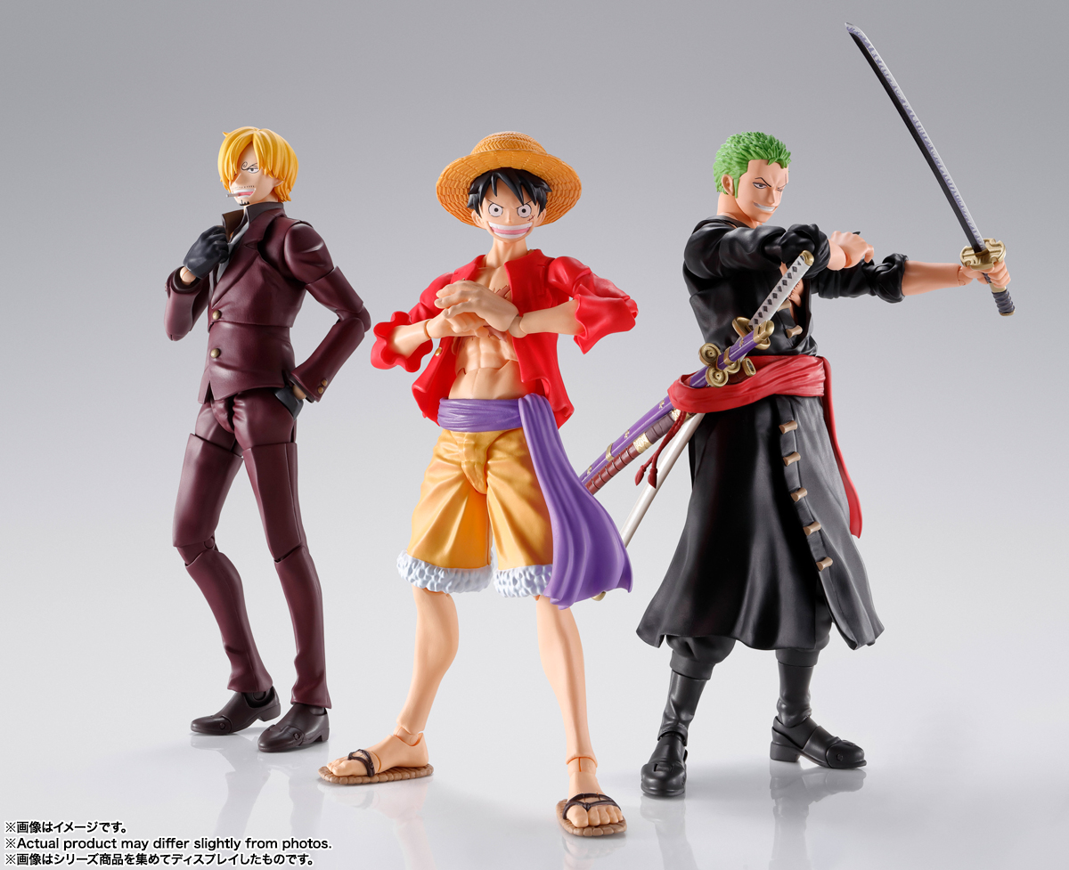 A new &quot;ONE PIECE&quot; comes to S.H.Figuarts! Introducing Luffy, Zoro, and Sanji with new photos!
