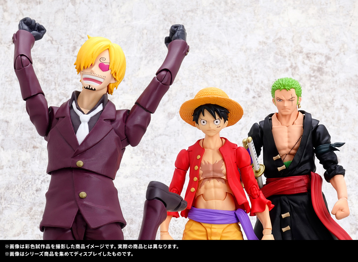 S.H.Figuartsに『ONE PIECE』新シリーズが参戦!! ルフィ、ゾロ、サンジを撮りおろしを交え紹介！