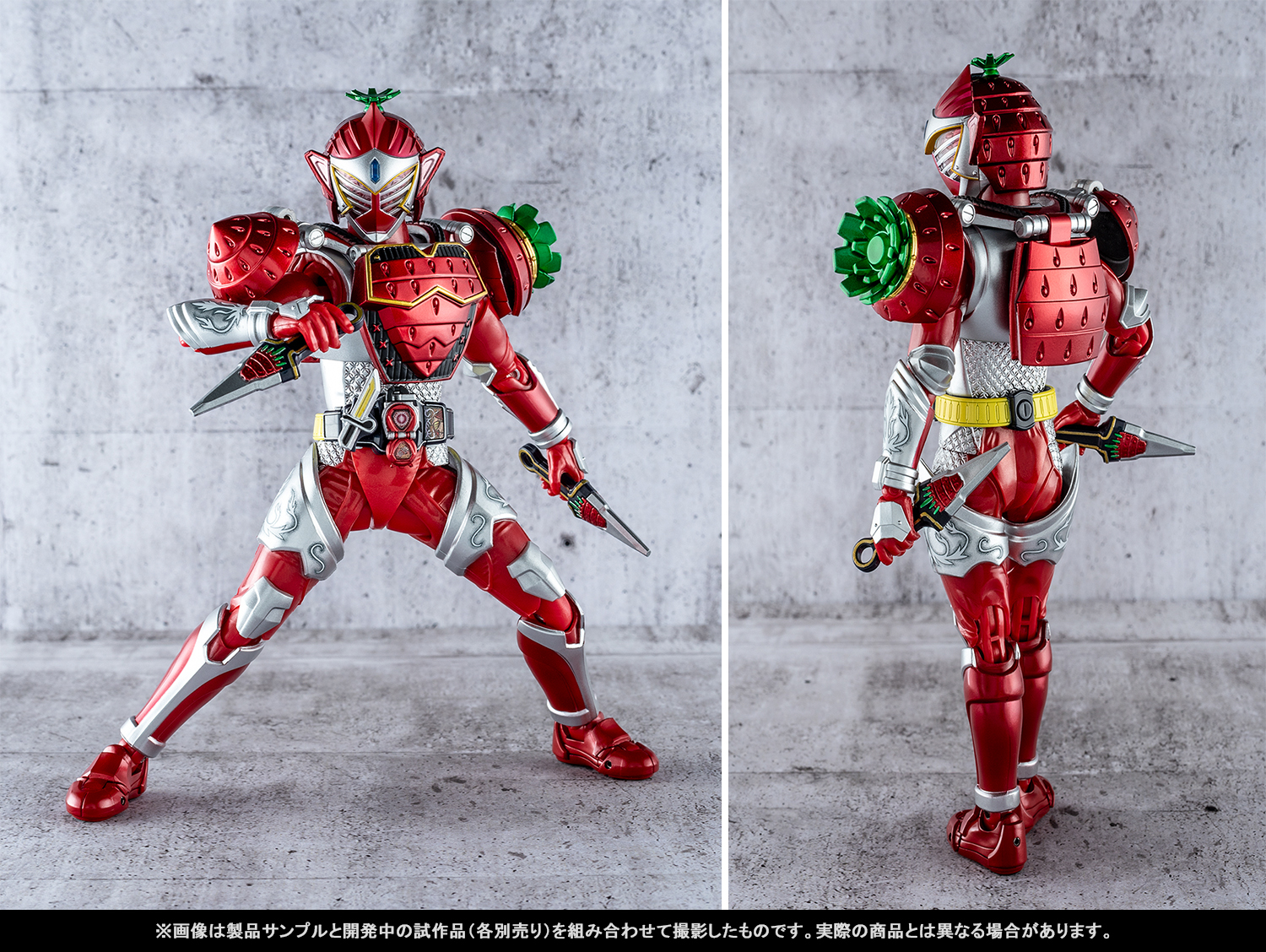 終於在SHINKOCCHOU SEIHOU出戰啦！於8/10起在店鋪發售的「KAMEN RIDER GAIM」和「KAMEN RIDER BARON」之樣品＆Tamashii web shop商品「ARMS CHANGE SET
」一舉介紹！