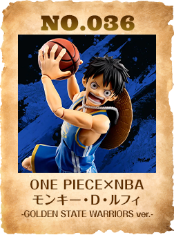 ONE PIECE×NBA モンキー・D・ルフィ -GOLDEN STATE WARRIORS ver.-