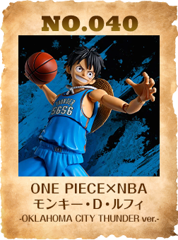 ONE PIECE×NBA モンキー・D・ルフィ -OKLAHOMA CITY THUNDER ver.-