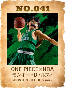 ONE PIECE×NBA モンキー・D・ルフィ -BOSTON CELTICS ver.-