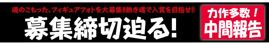 魂のこもった、フィギュアフォトを大募集!!熱き魂で入賞を目指せ!!募集締め切り迫る！＜力作多数！中間報告＞