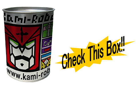 &nbsp;Kami-Robo缶 （Tシャツ＆コレクションフィギュアクリアVer.)
