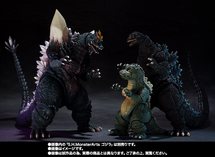 S.H.MonsterArts スペースゴジラ&リトルゴジラ Special Color Ver.