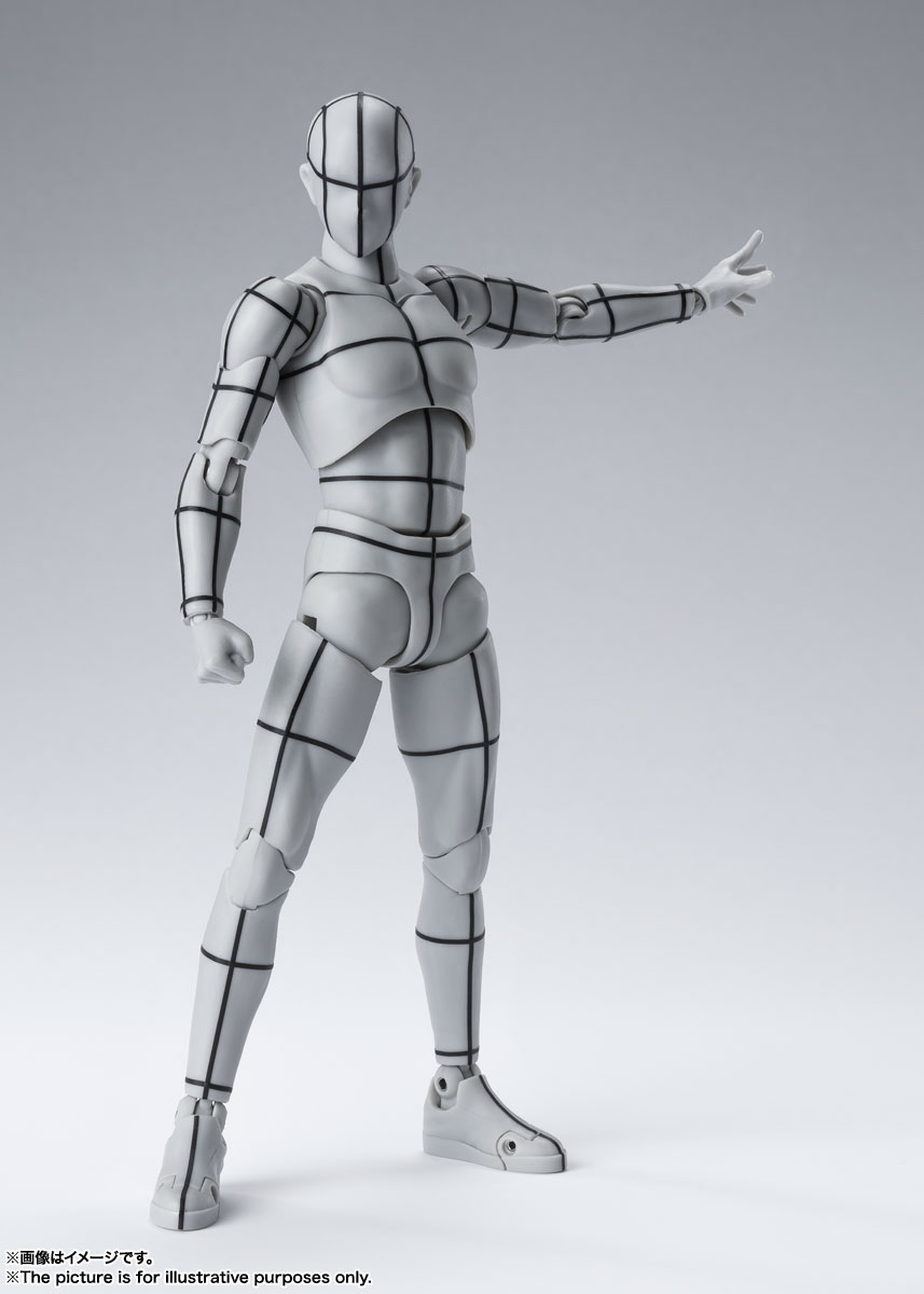 S.H.Figuarts&nbsp;ボディくん -ワイヤーフレーム- （Gray Color Ver.）