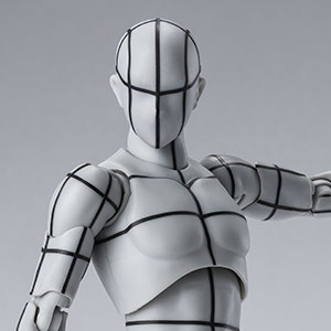 S.H.Figuarts&nbsp;ボディくん -ワイヤーフレーム- （Gray Color Ver.）