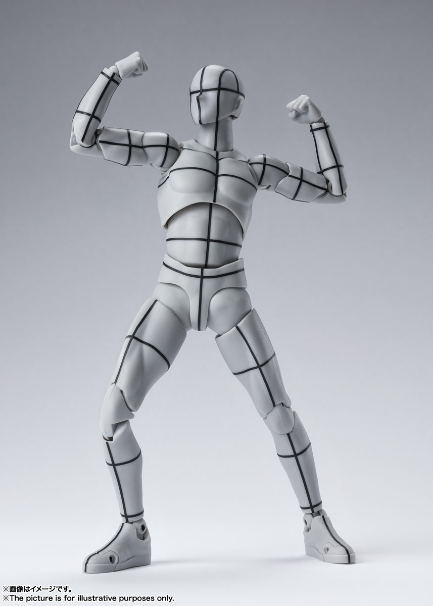 S.H.Figuarts&nbsp;ボディくん -ワイヤーフレーム- （Gray Color Ver.）