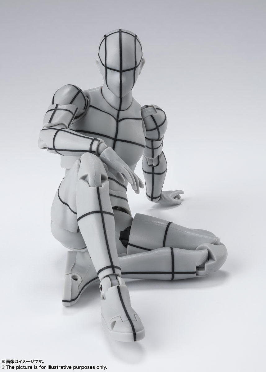 S.H.Figuarts&nbsp;ボディくん -ワイヤーフレーム- （Gray Color Ver.）