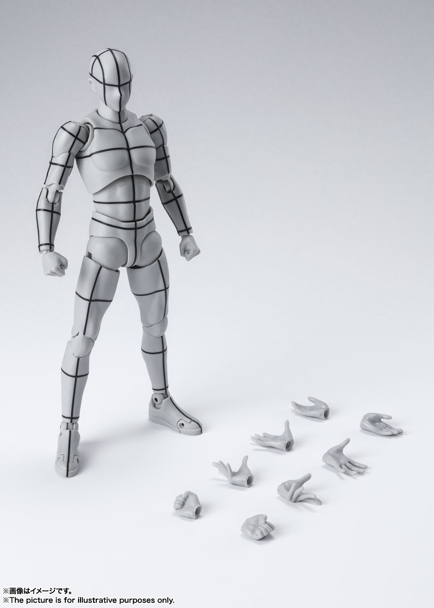 S.H.Figuarts&nbsp;ボディくん -ワイヤーフレーム- （Gray Color Ver.）