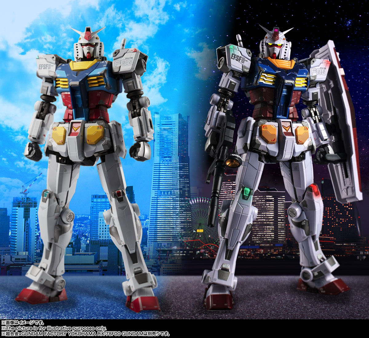 超合金 超合金×GUNDAM FACTORY YOKOHAMA RX-78F00 GUNDAM ‐Night illuminated ver.-