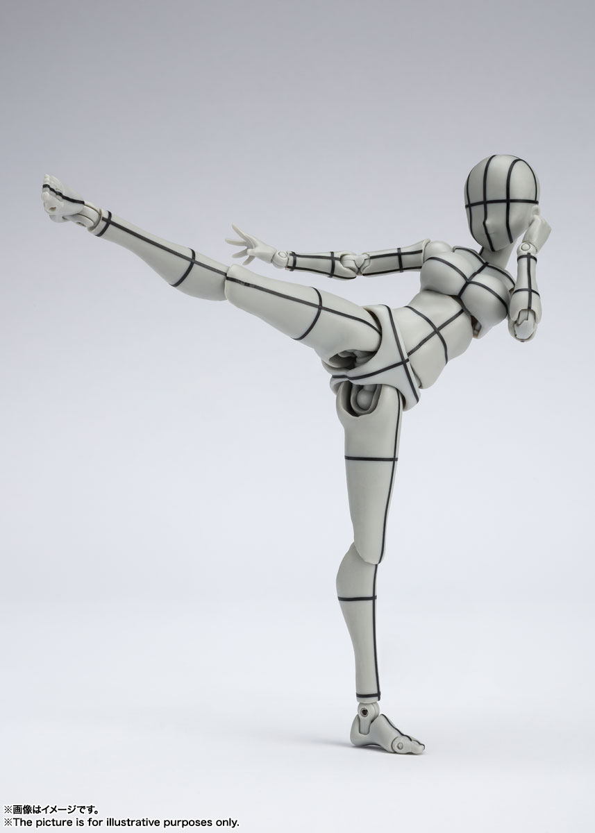 S.H.Figuarts ボディちゃん -矢吹健太朗- Edition ワイヤーフレーム (Gray Color Ver.)