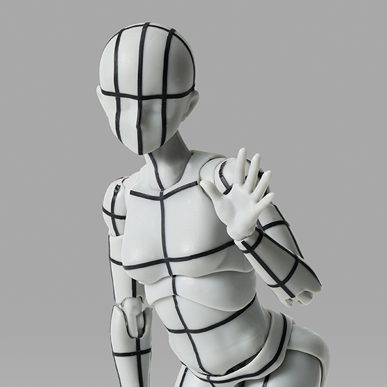 S.H.Figuarts&nbsp;ボディちゃん -スポーツ- Edition -ワイヤーフレーム-(Gray Color Ver.)