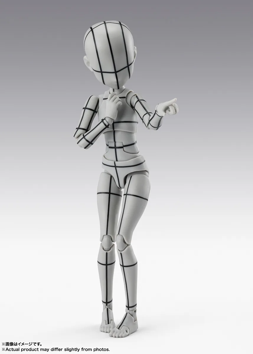 S.H.Figuarts ボディちゃん -杉森建- Edition-ワイヤーフレーム-(Gray Color Ver.)