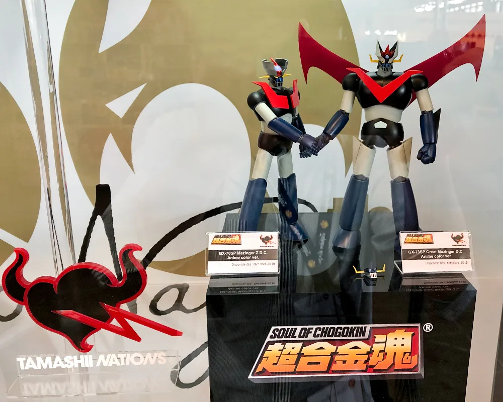 超合金魂 GX-70SP マジンガーZ D.C. アニメカラーバージョン
超合金魂 GX-73SP グレートマジンガー D.C. アニメカラーバージョン
©ダイナミック企画・東映アニメーション