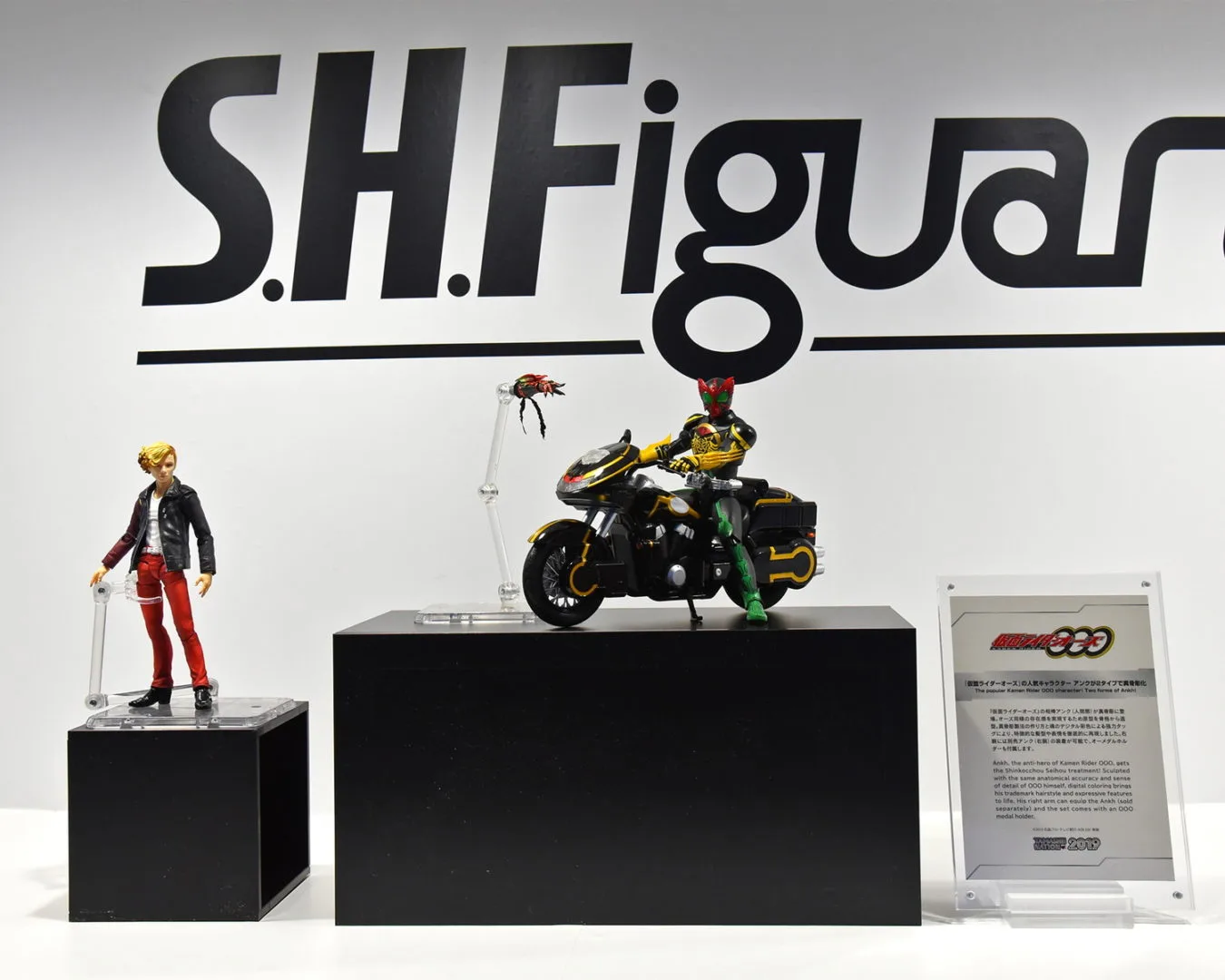 S.H.Figuarts（真骨彫製法）仮面ライダーオーズ タトバ コンボ／店頭発売中
S.H.Figuarts ライドベンダー／参考展示
S.H.Figuarts（真骨彫製法）アンク／2020年1月店頭発売予定
S.H.Figuarts アンク（人間態）／魂ウェブ商店 2020年5月発送予定
©石森プロ・東映