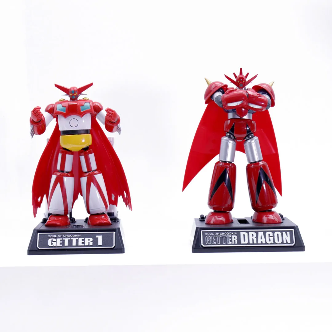超合金魂 GX-51 ゲッタードラゴン from 真ゲッターロボ
超合金魂 GX-52 ゲッター１from 真ゲッターロボ
©1998永井豪・石川賢 / ダイナミック企画・「真ゲッターロボ」製作委員会