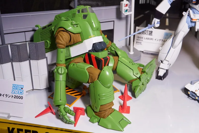 <SIDE LABOR>として新たに加わる『機動警察パトレイバー』の参考出品。「イングラム1号機」「イングラム2号機」に加え、土木建設用の「タイラント2000」という意外なラインナップ。